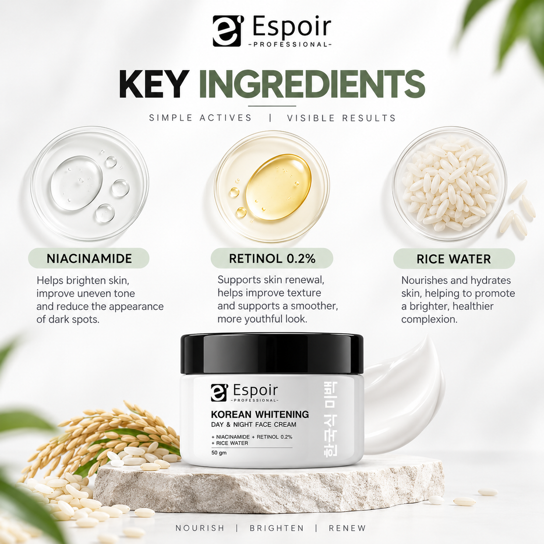Korean Whitening Day & Night Face Cream