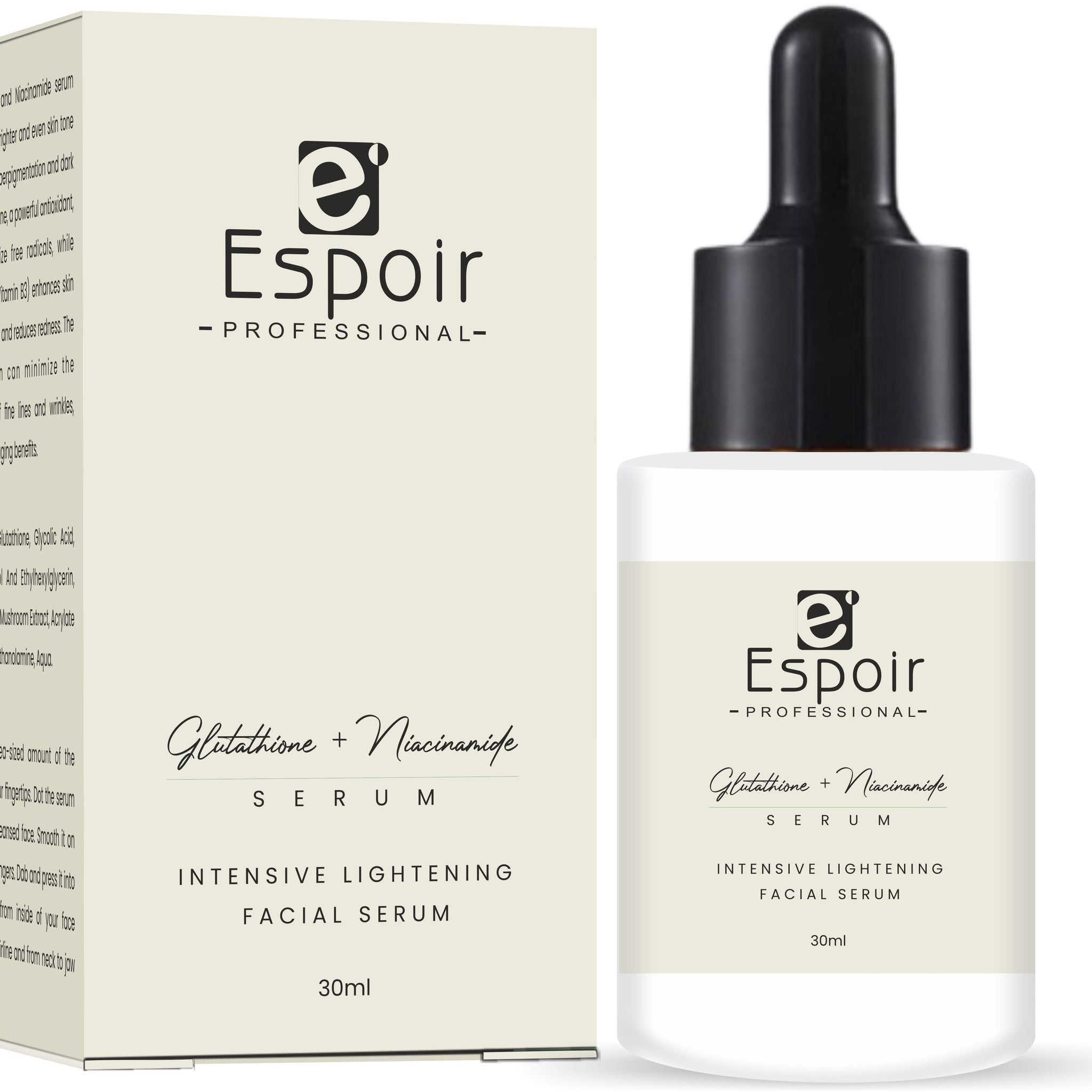Glutathione + Niacinemide lightening & whitening Serum - Espoir Professional