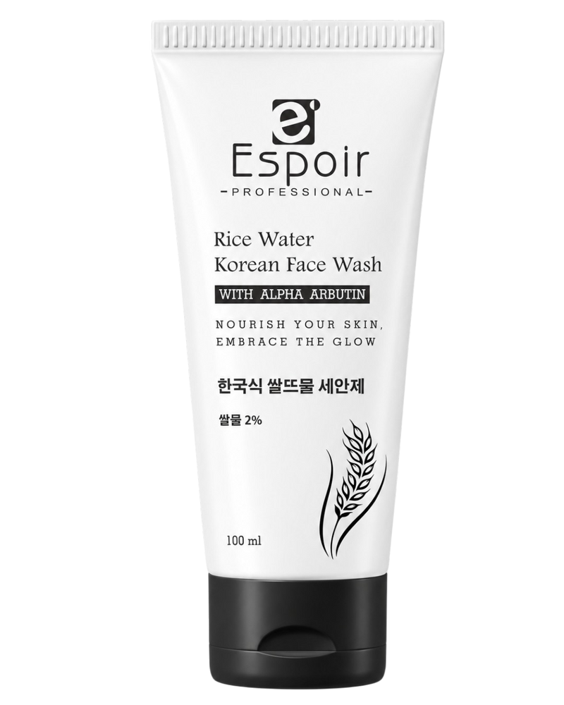 Rice Water Korean Face Wash with Alpha Arbutin — 100 ml